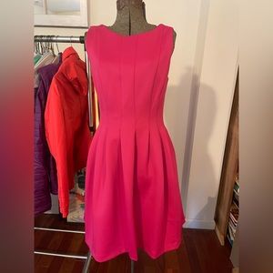 Hot pink sleeveless dress